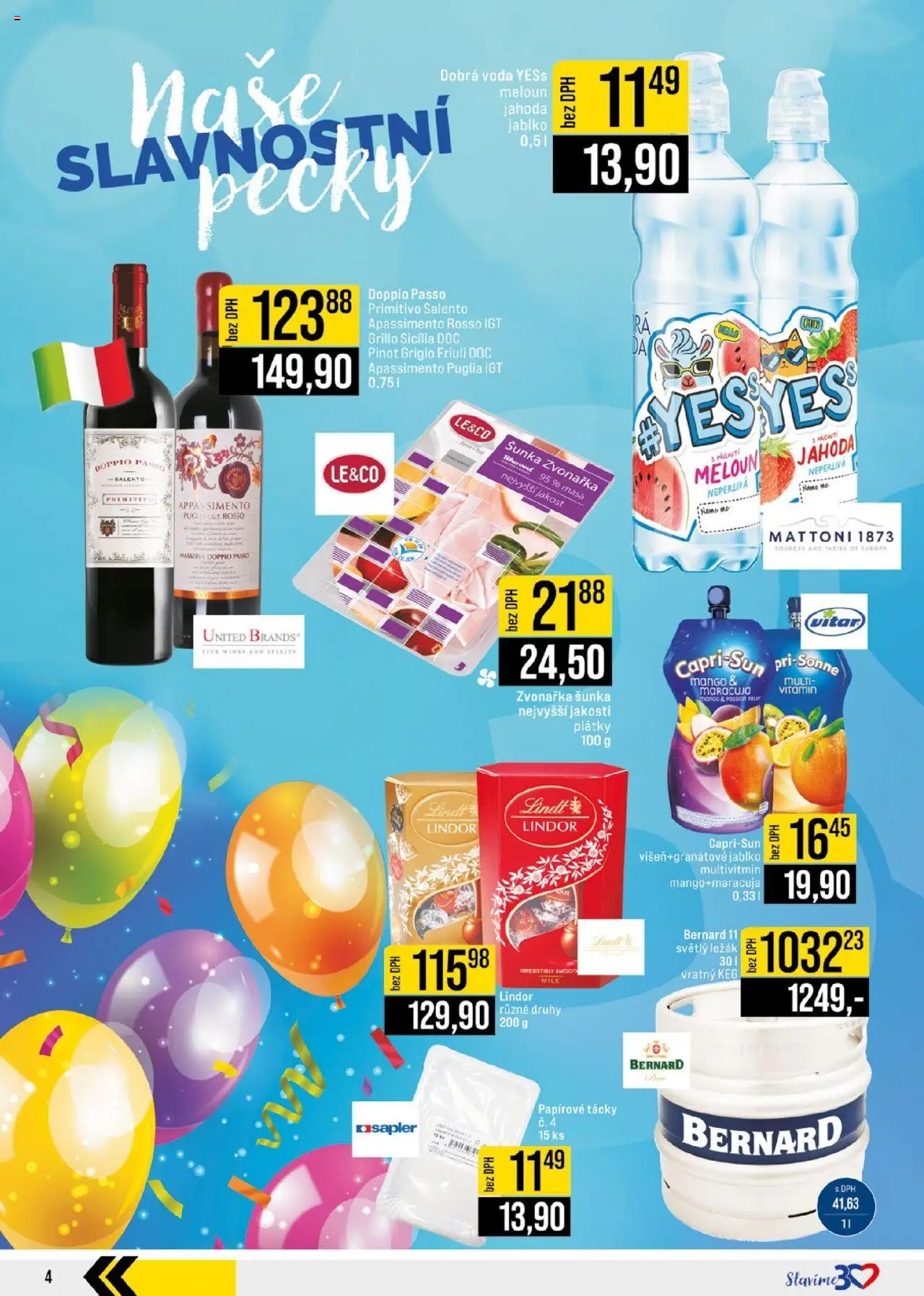Jip leták od 28.05.2025 | Strana: 4 | Produkty: Meloun, Dobrá voda, Šunka, Primitivo