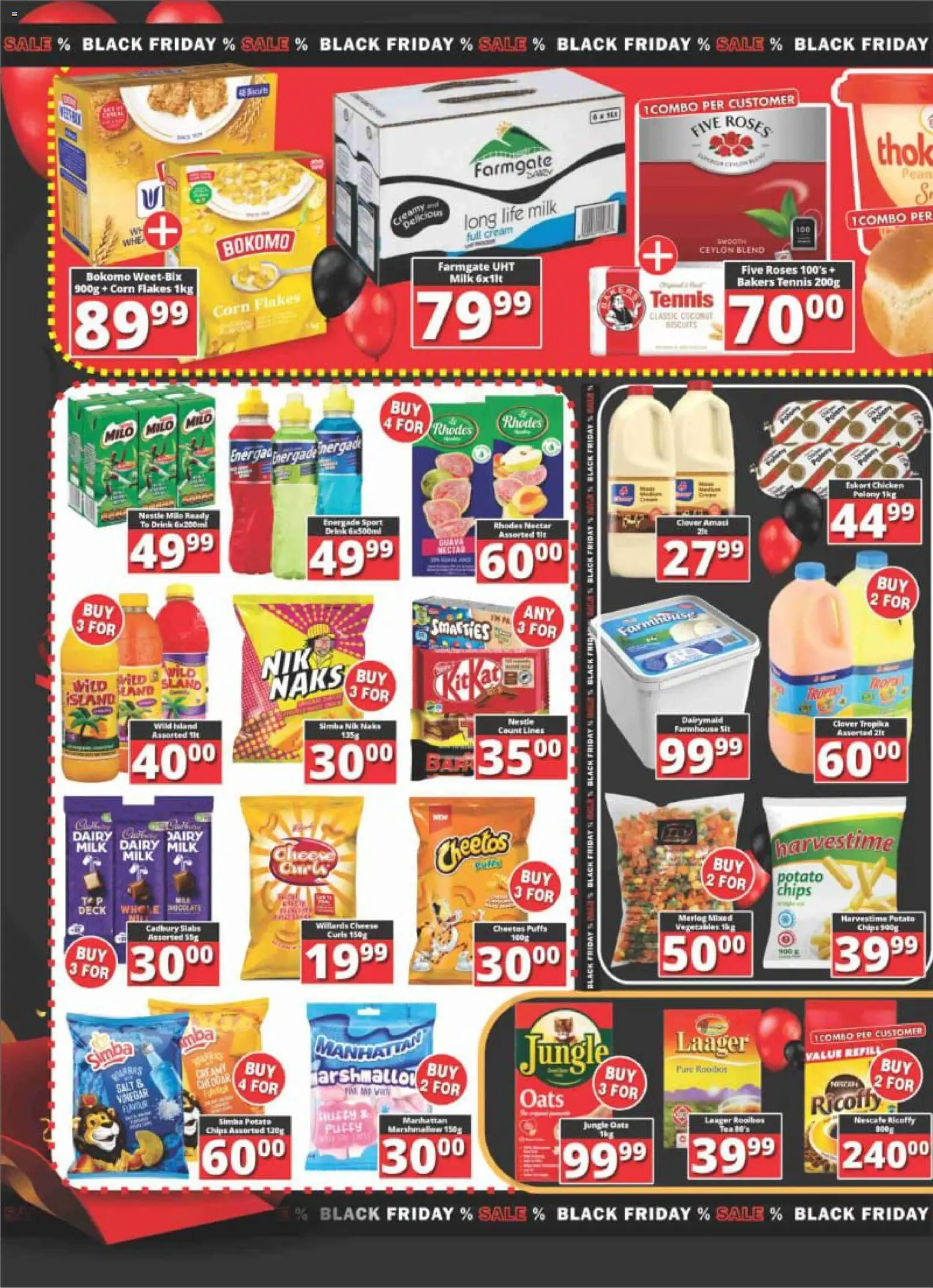 New Big Save catalogue – valid from 24.11.2025 | Page: 2 | Products: Milk, Cheese, Tea, Chips