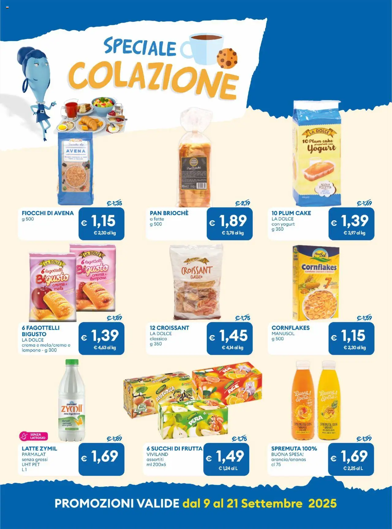 Volantino MD Discount del 09.09.2025 | Pagina: 10 | Prodotti: Crema, Arance, Fiocchi, Frutta