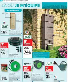 Carrefour - Prévisualisation de Carrefour Jardin valide à partir de 20.02.2026 | Page: 30 | Produits: Pomme, Gouttière, Arrosoir, Tuyau d’arrosage