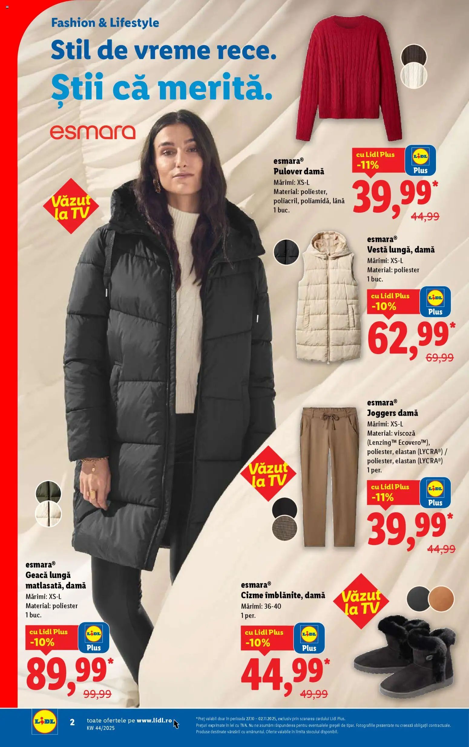 Noul catalog Lidl – valabil de la 27.10.2025 | Pagină: 2 | Produse: Pulover, Vestă, Geacă