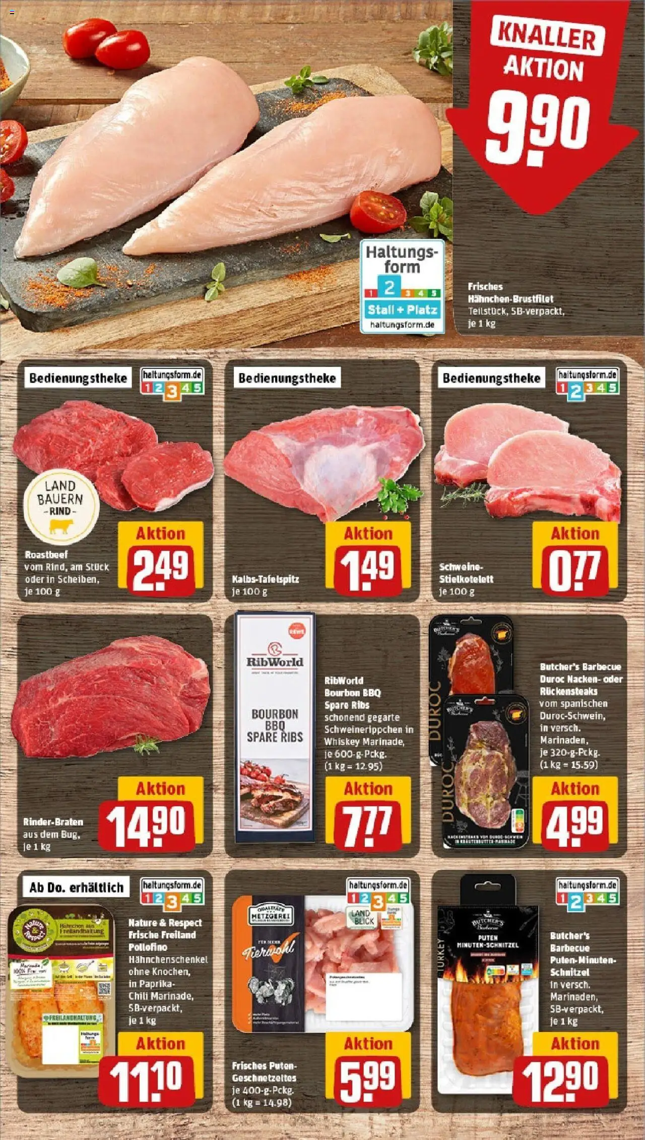 Rewe prospekt Rheinzabern	 - gültig ab dem 15.06.2025 | Seite: 10 | Produkte: Top, Spare ribs, Chili, Steak