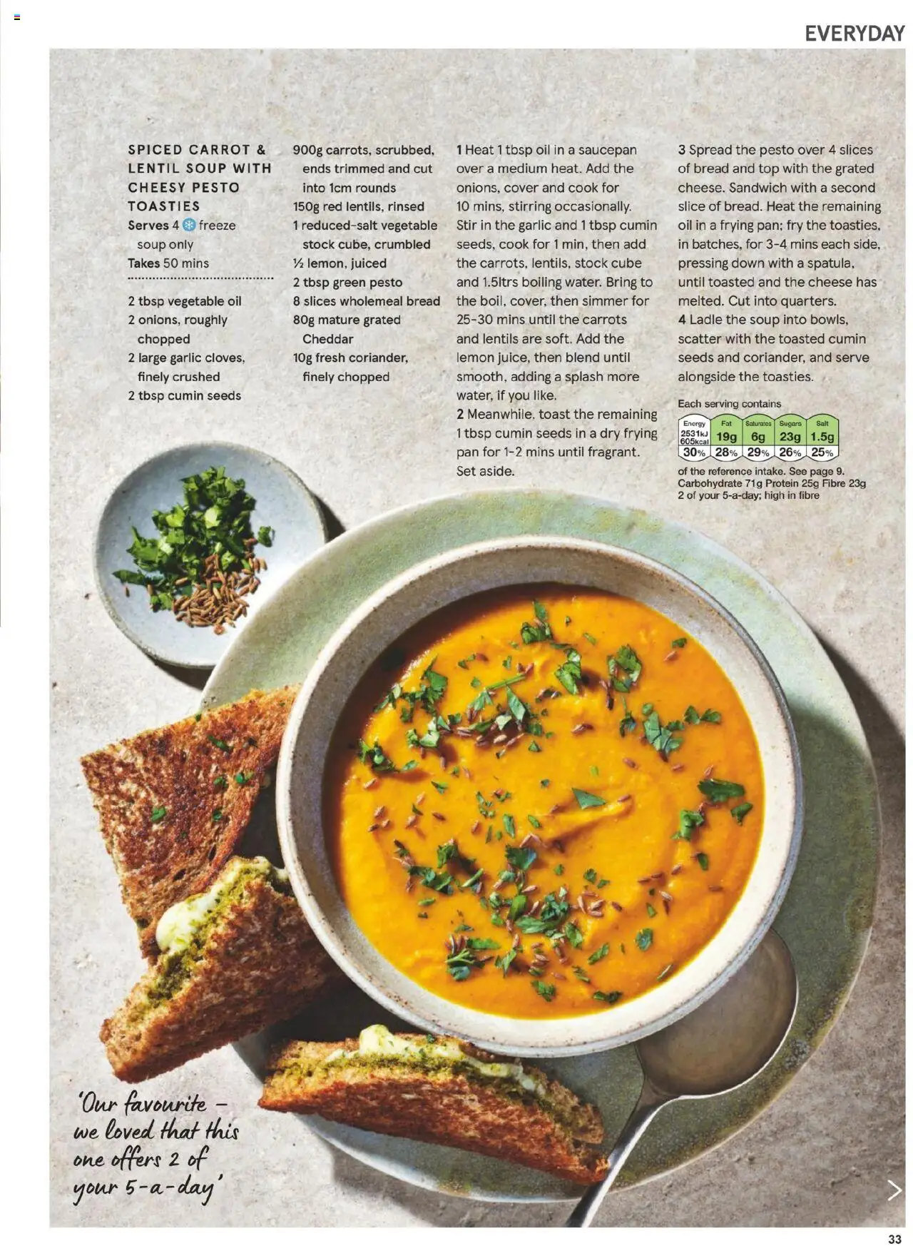  | Page: 33 | Products: Cumin, Garlic, Carrot, Soup