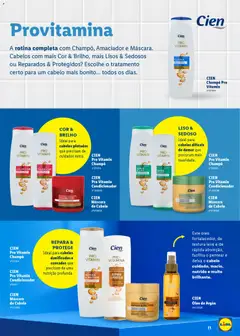 Pré-visualização CIEN Pro Vitamin Condicionador, Pro Vitamin Condicionador válido de 16.03.2026 | Página: 11 | Produtos: Shampoo, Máscara de cabelo, Sérum, Óleo