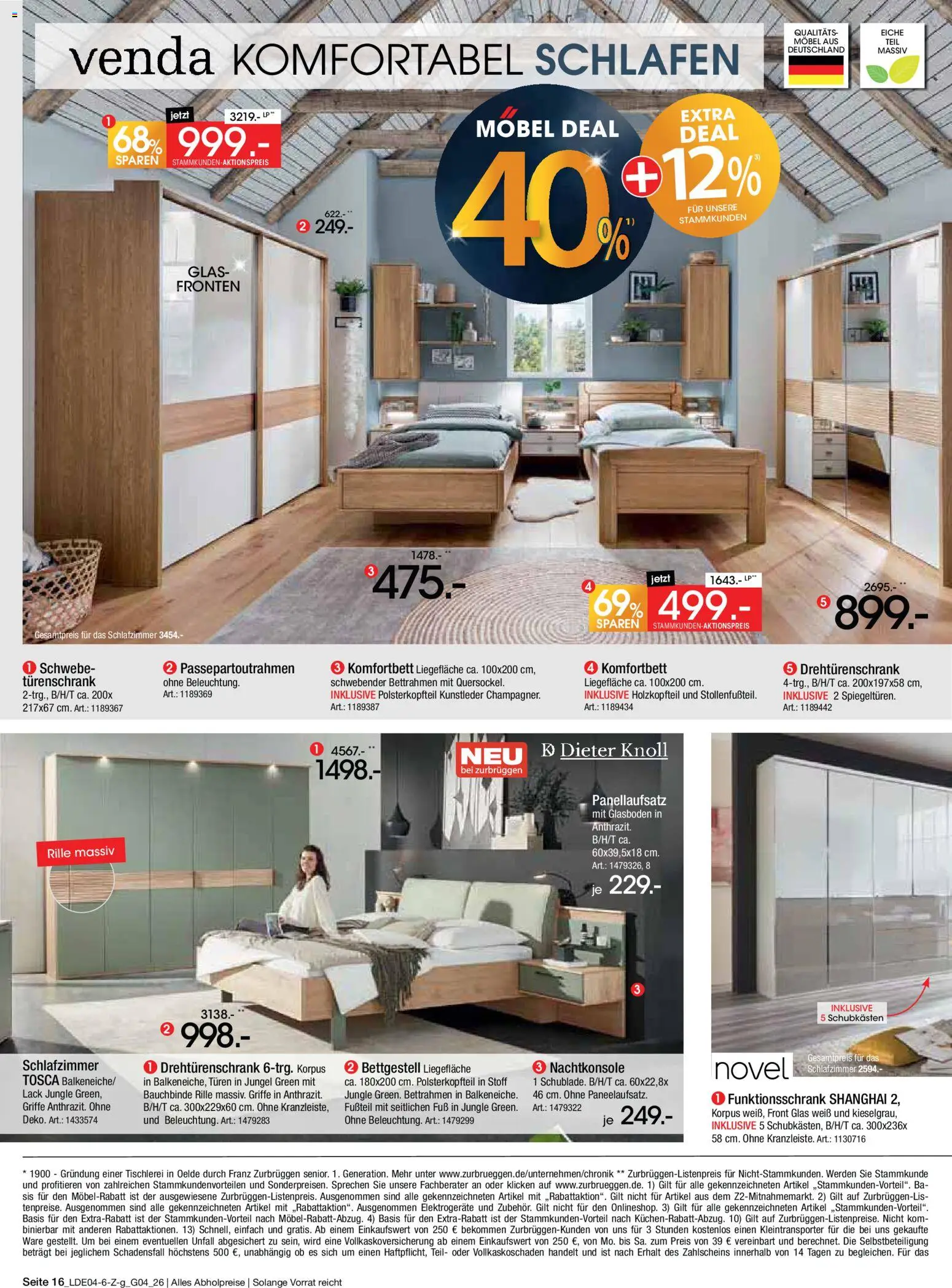 Zurbrüggen Italienische Wochen – gültig ab 11.04.2026 | Seite: 30 | Produkte: Drehtürenschrank