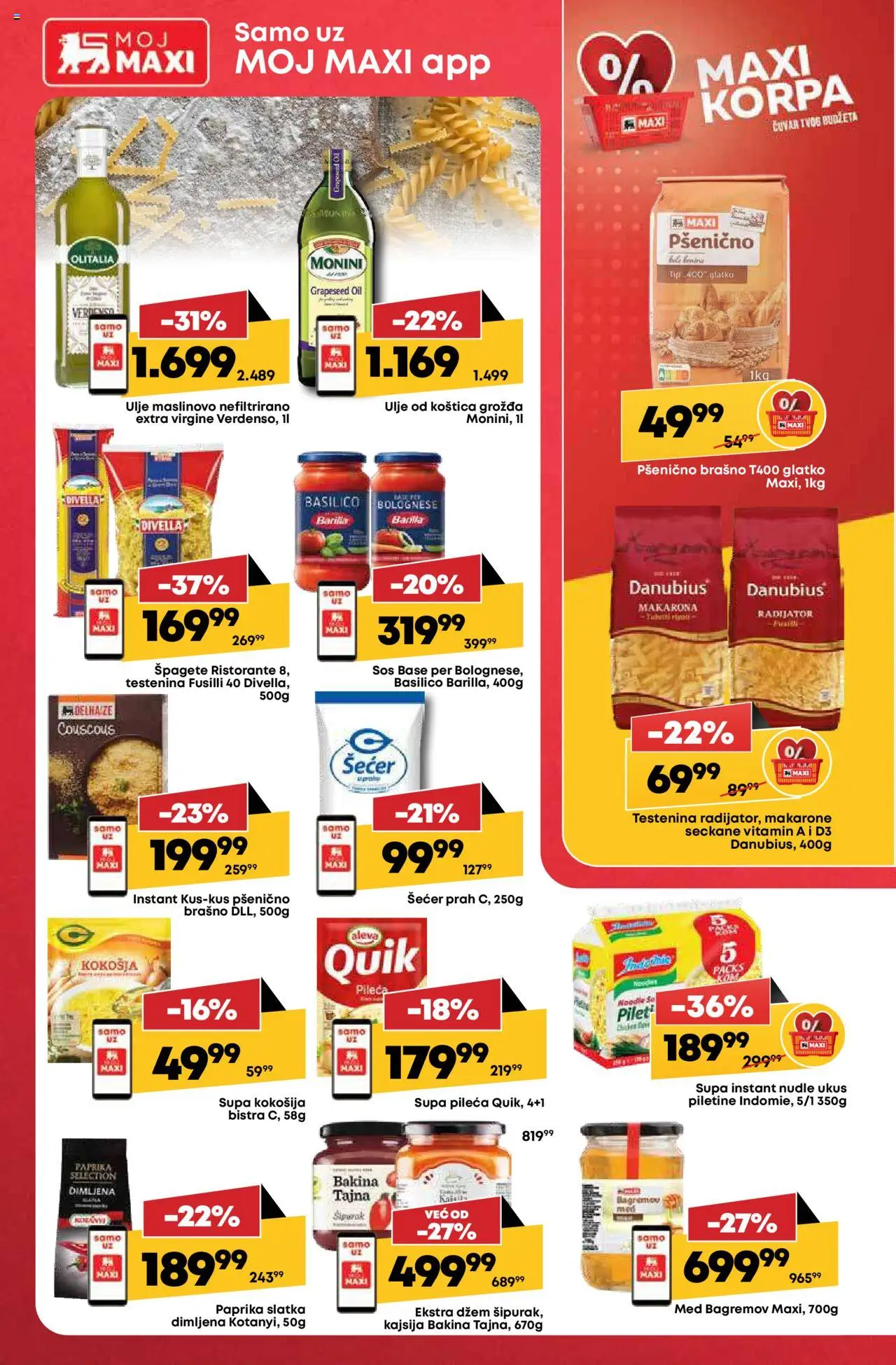 Maxi katalog - važi od 07.08.2025 | Strana: 20 | Proizvode: Šećer, Paprika, Pšenično brašno, Ulje
