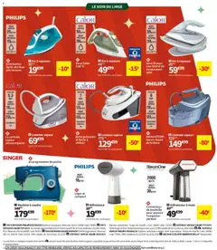 Conforama - Prévisualisation de Conforama catalogue ho ho ho valide à partir de 02.12.2025 | Page: 46 | Produits: Fer à repasser, Machine à coudre, Centrale vapeur, Centrale vapeur Calor