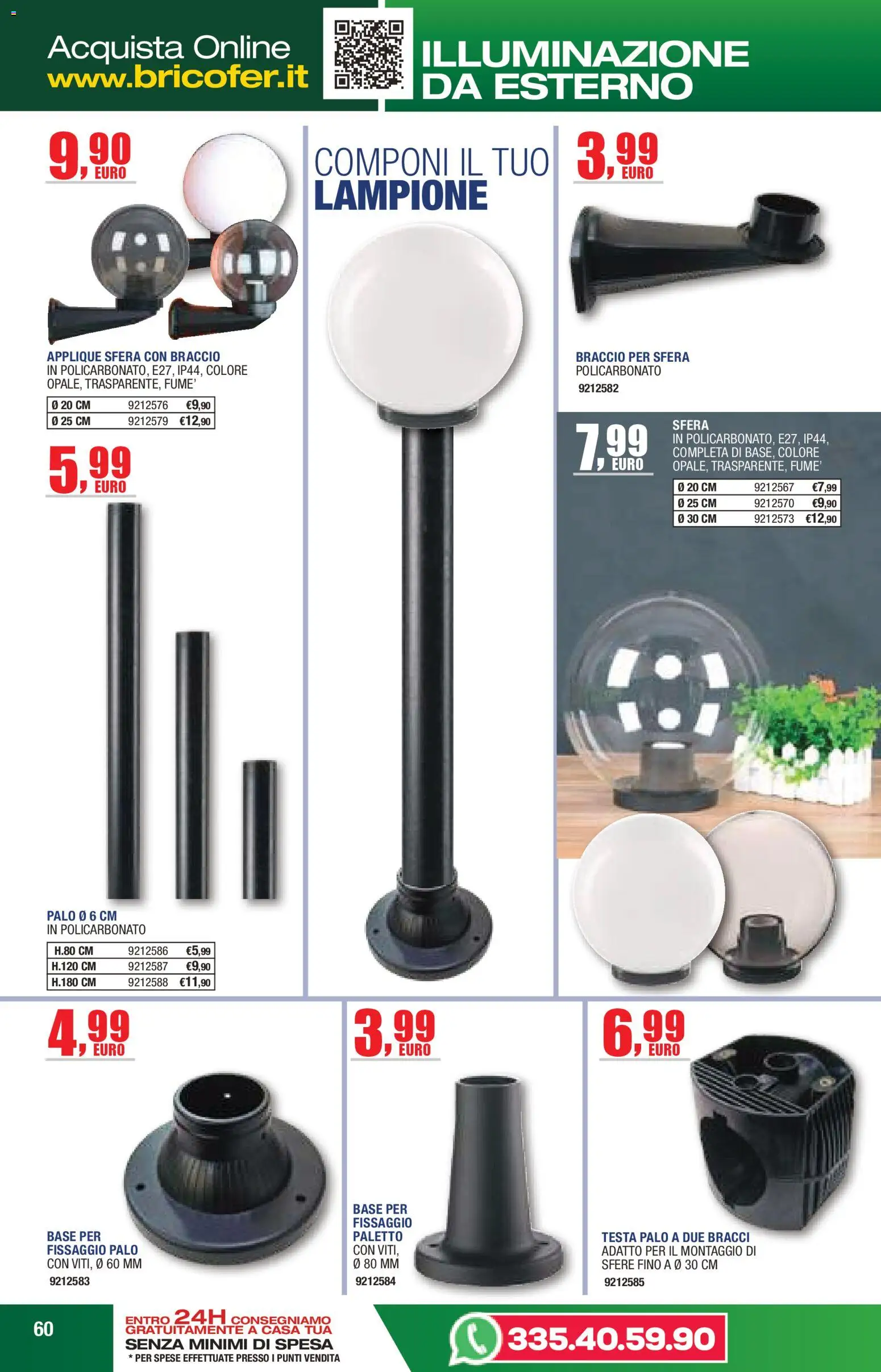 Volantino Bricofer del 14.04.2026 | Pagina: 60 | Prodotti: Lampione