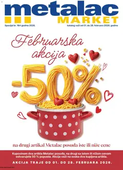 Metalac Market katalog - pregled Metalac Market kataloga - važi od 01.02.2026
