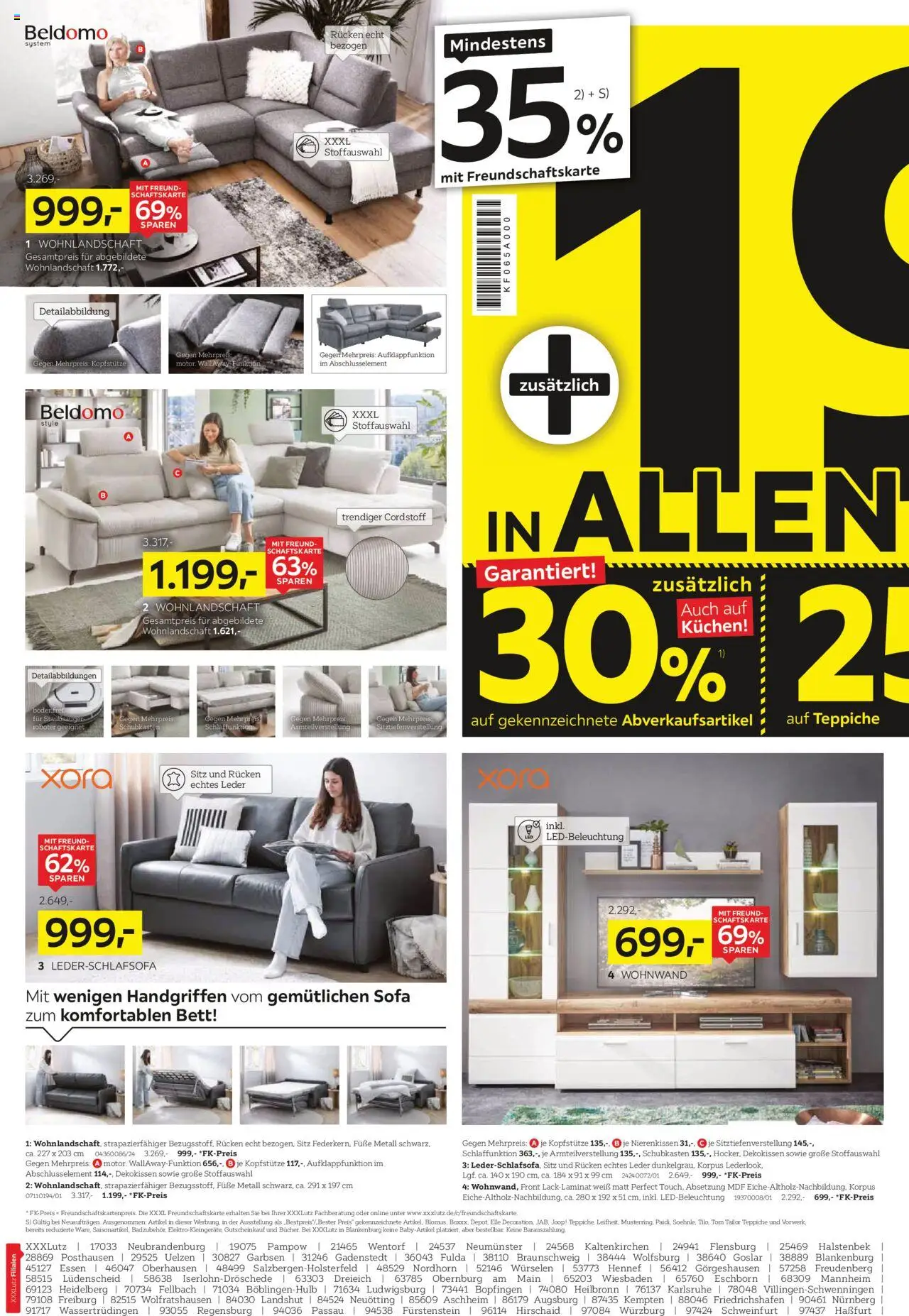 XXXL Lutz Prospekt 	 - gültig ab dem 09.06.2025 | Seite: 2 | Produkte: Wohnlandschaft, Wohnwand, Bett, Sofa