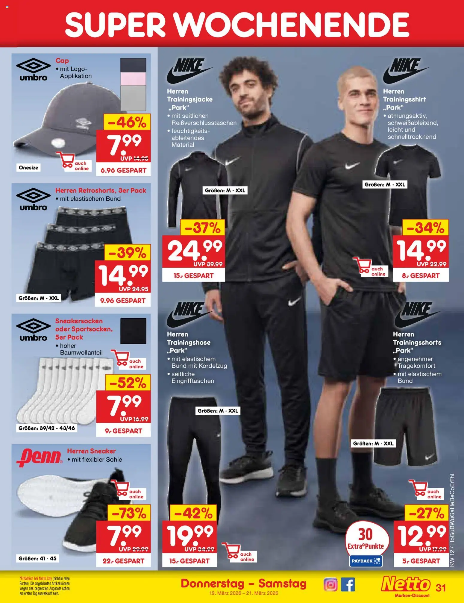 Netto Marken-Discount Prospekt 	 – gültig ab 16.03.2026 | Seite: 51 | Produkte: Trainingsjacke, Trainingshose