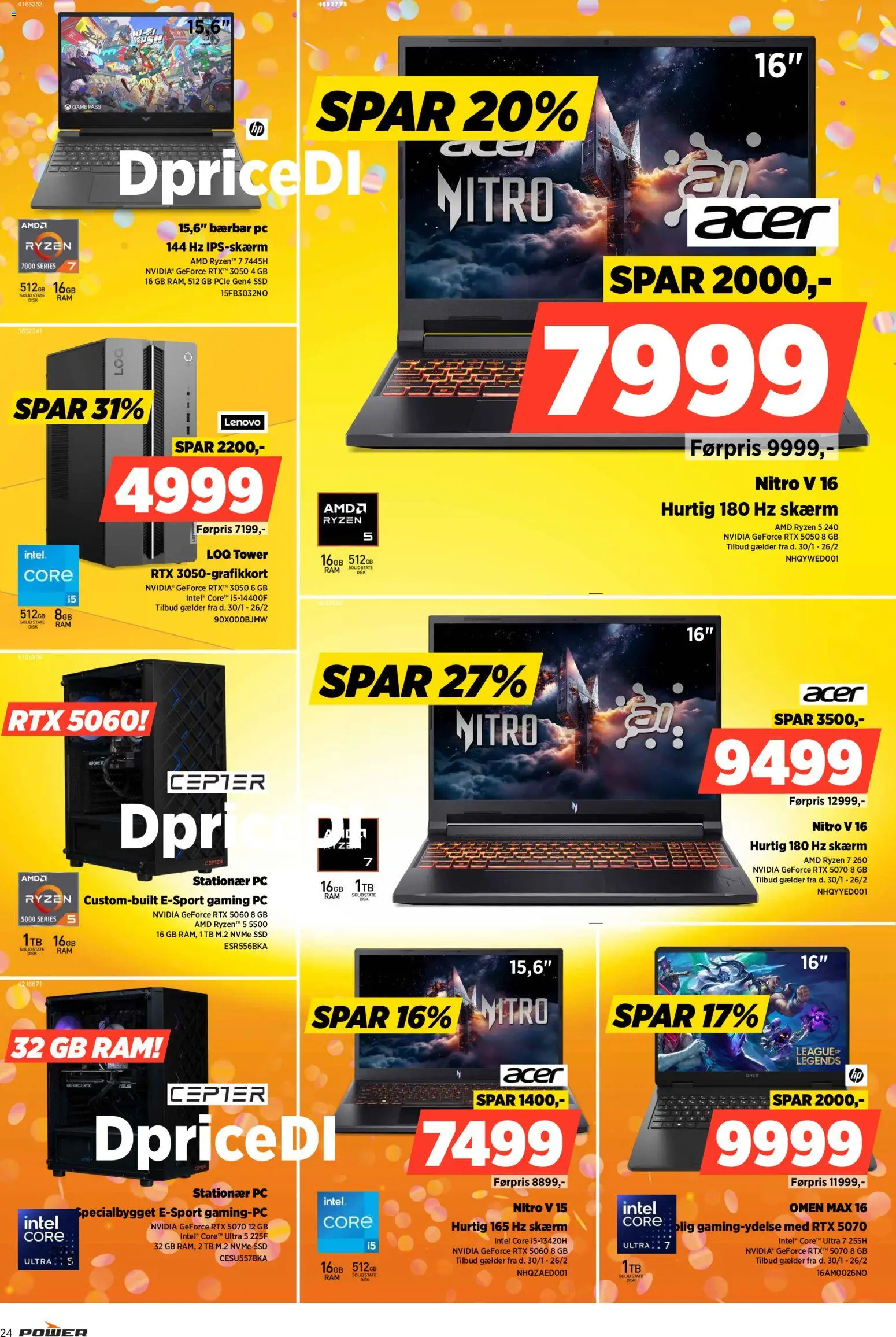Power tilbudsavis – gyldig fra 20.02.2026 | Side: 24 | Produkter: Disk, Stationær PC, Gaming PC, SSD