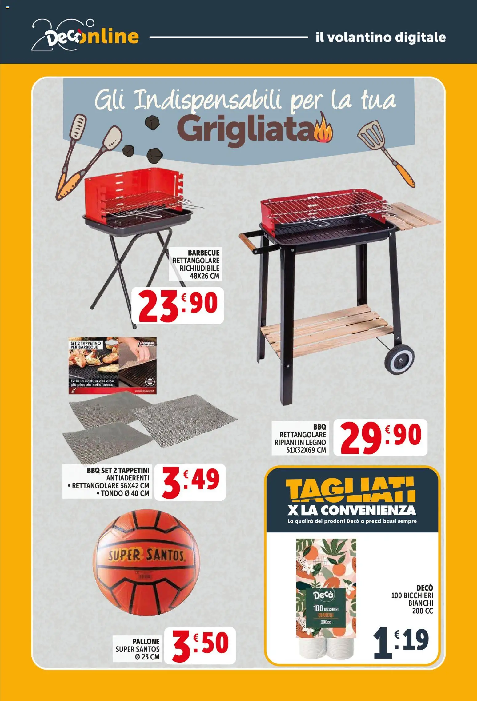 Volantino Decò del 27.03.2026 | Pagina: 31 | Prodotti: Barbecue, Pallone