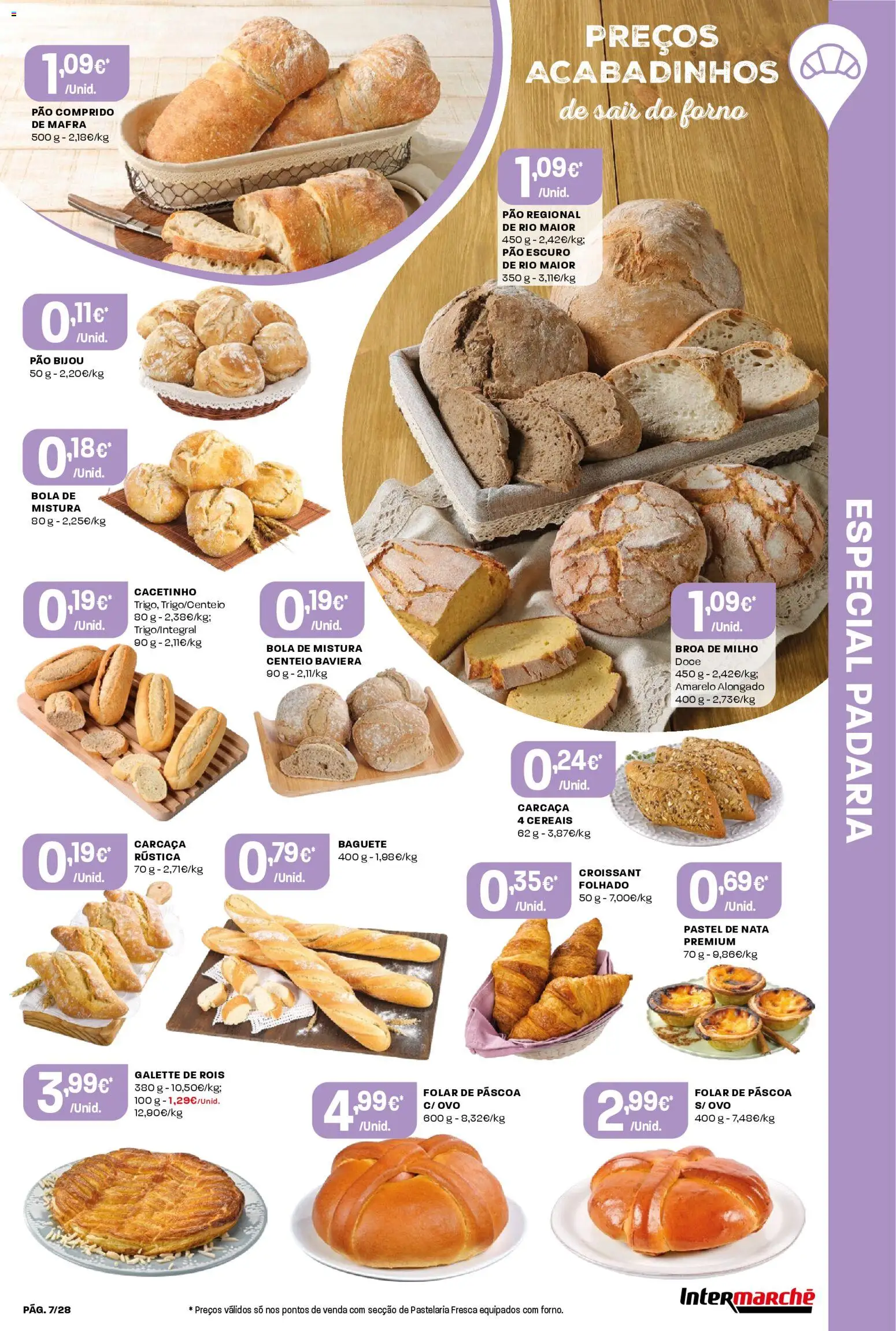 Intermarché Folheto Contact │ válido de 26.03.2026 | Página: 7 | Produtos: Forno, Padaria, Pão, Nata