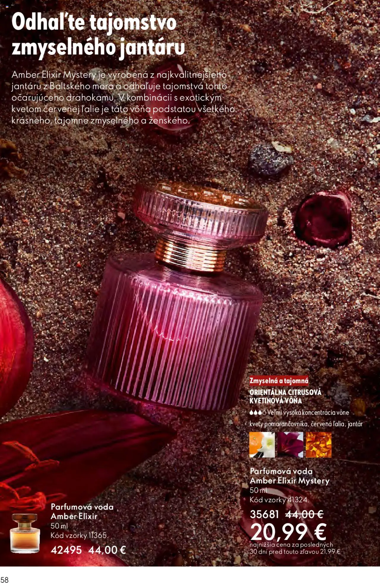 Nové Oriflame akcie – leták je platný od 22.10.2025 | Strana: 58 | Produkty: Voda, Kvety