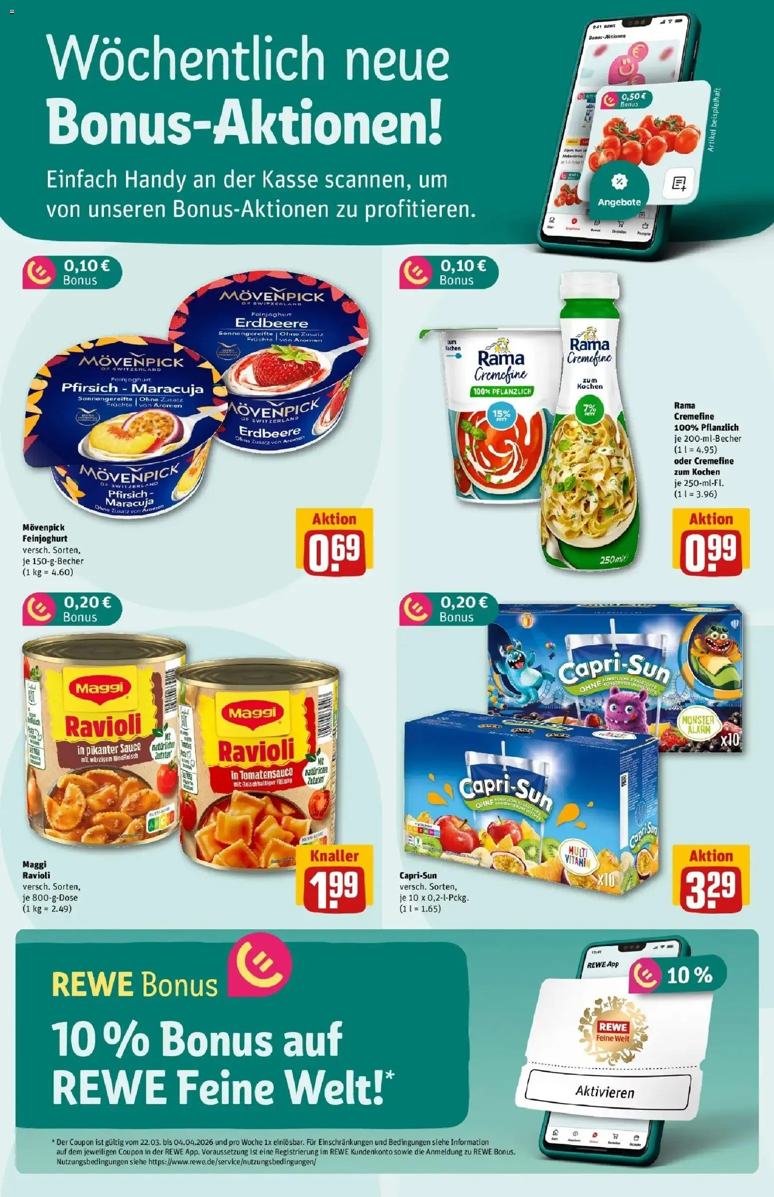 Rewe Prospekt Stuttgart/Weilimdorf	 – gültig ab 30.03.2026 | Seite: 2 | Produkte: Rama, Maggi, Rama cremefine, Pfirsich