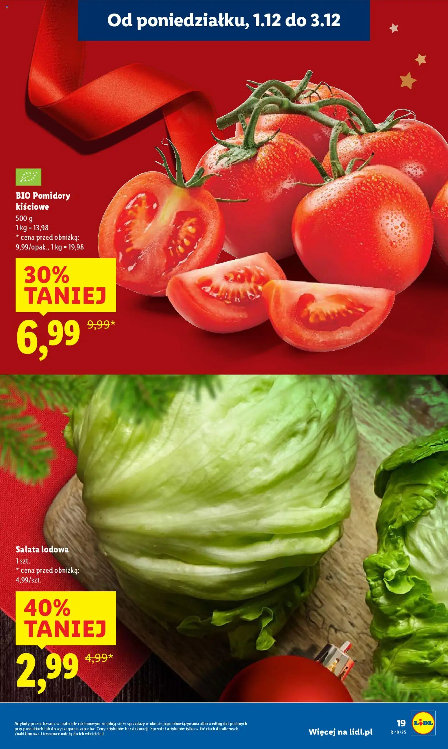 Lidl Gazetka od 01.12.2025 | Strona: 21 | Produkty: Pomidory