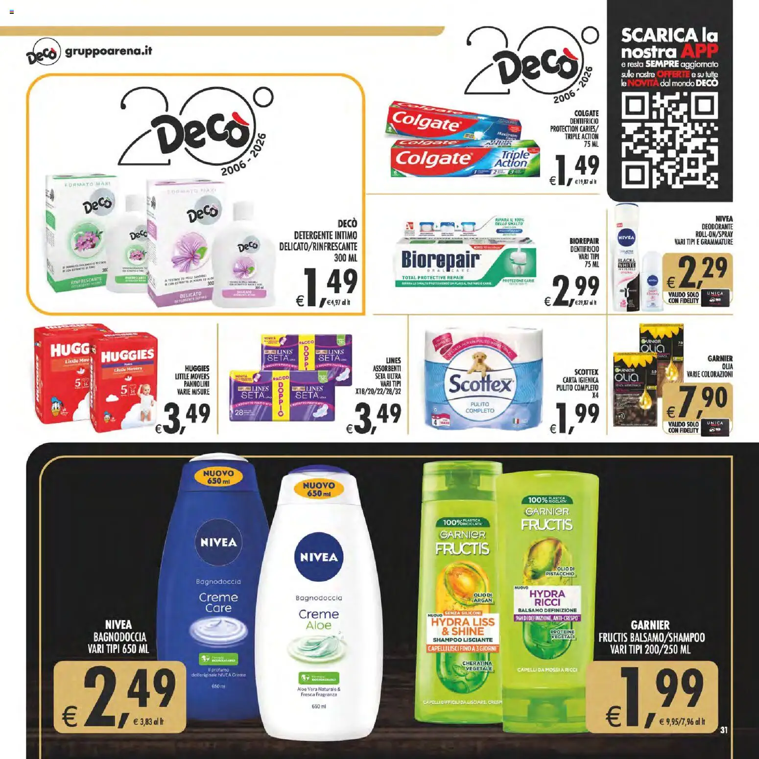 Volantino Decò del 07.04.2026 | Pagina: 31 | Prodotti: Balsamo, Dentifricio, Olio, Aloe vera