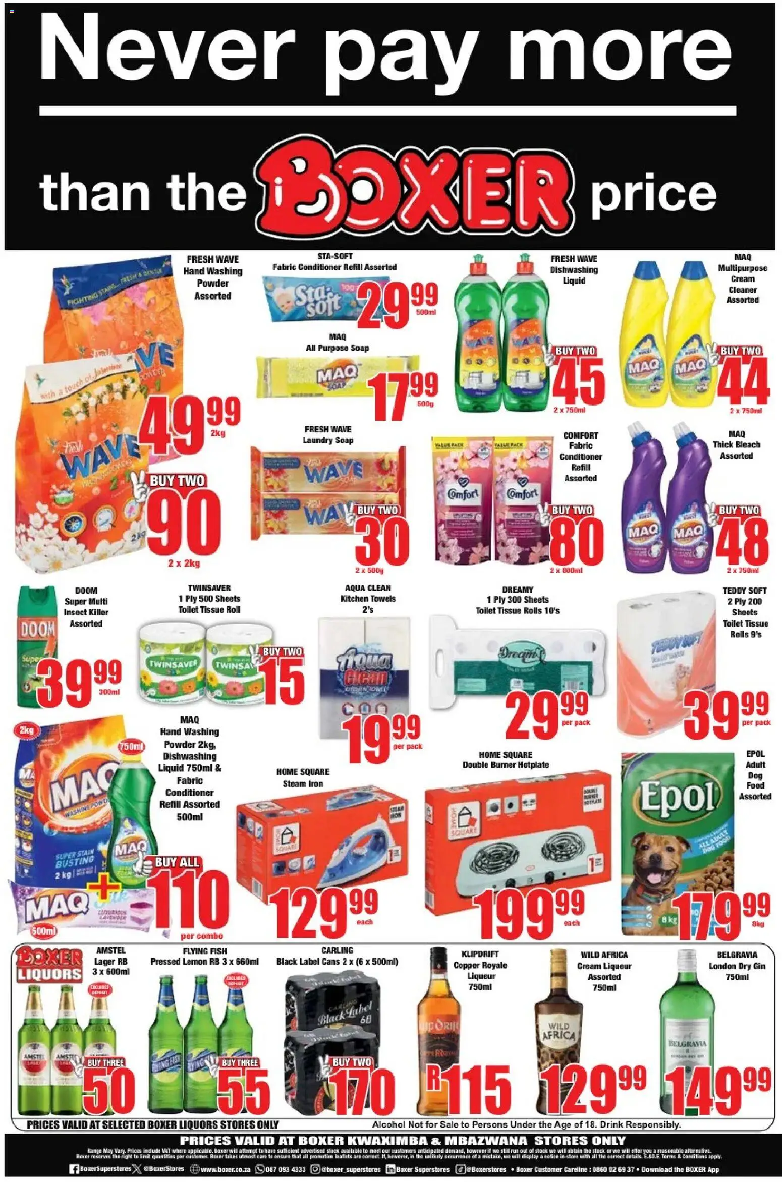 New Boxer catalogue – valid from 05.01.2026 | Page: 12 | Products: Teddy, Gin, Conditioner, Dog food