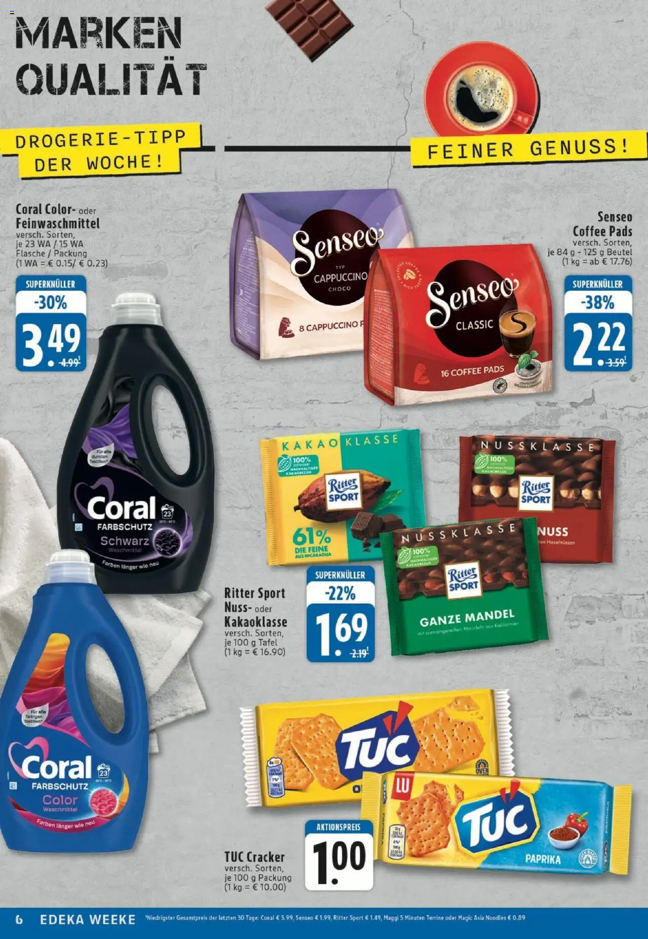 Edeka prospekt Köln	 - gültig ab dem 25.05.2025 | Seite: 6 | Produkte: Senseo, Maggi, Ritter sport, Maggi 5 minuten terrine