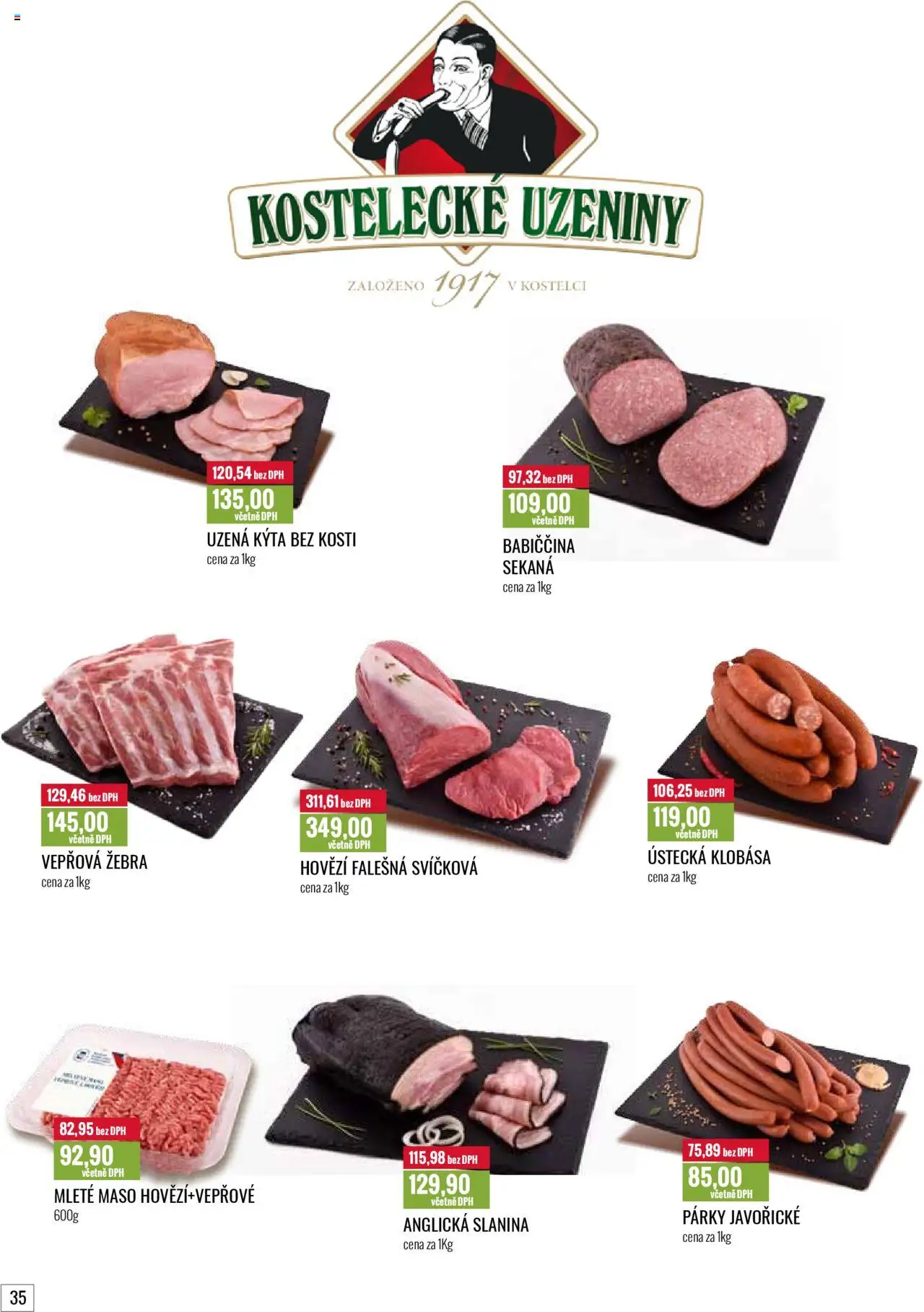 Ratio leták od 01.10.2025 | Strana: 36 | Produkty: Hovězí falešná svíčková, Anglická slanina, Vepřová žebra, Kýta