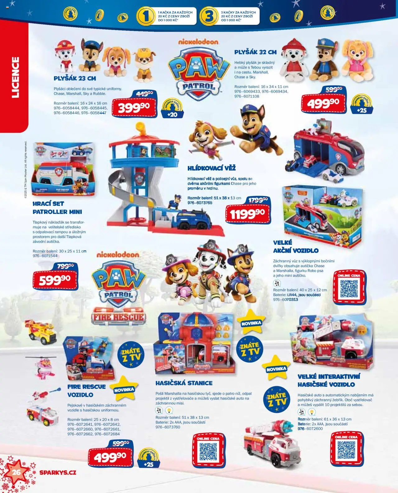 Sparkys katalog Vánoce od 01.10.2025 | Strana: 26 | Produkty: Tv, Plyšáci, Oblečení, Plyšák