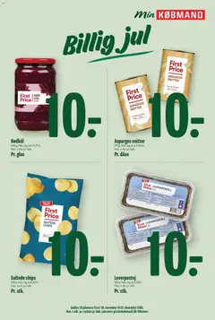 Min Købmand - Tilbudsavis gyldig fra 19.12.2025 | Side: 3 | Produkter: Chips, Rødkål, Leverpostej, Asparges