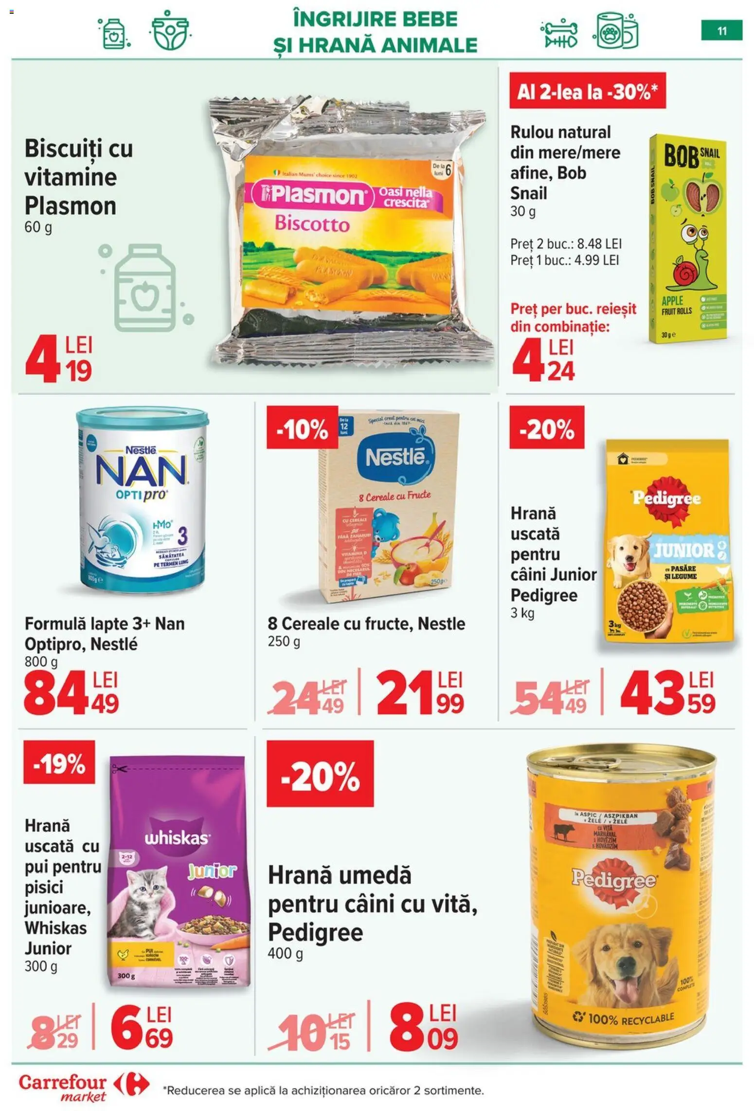 Noul catalog Carrefour – valabil de la 14.01.2026 | Pagină: 12 | Produse: Pară, Lapte, Cereale, Legume
