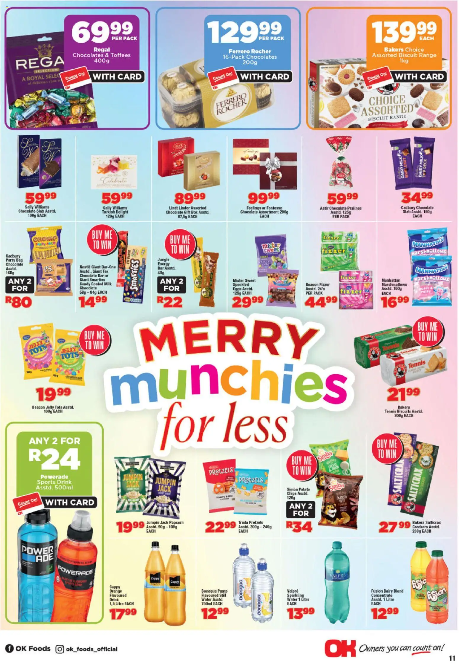 New OK Foods catalogue – valid from 25.11.2025 | Page: 11 | Products: Box, Milk, Biscuits, Water