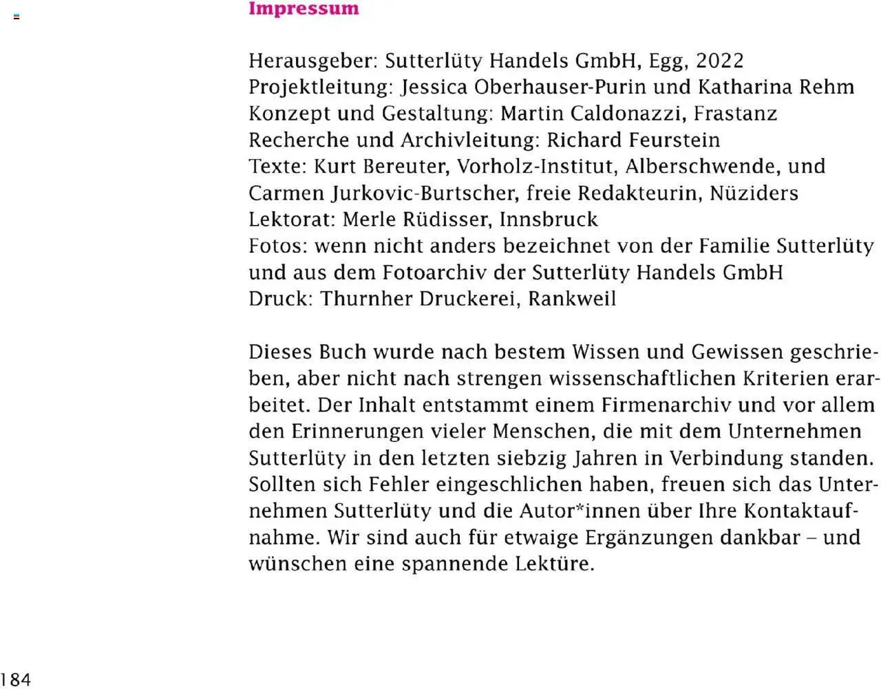 Sutterlüty Unsere Chronik gültig ab 01.08.2025 | Seite: 184