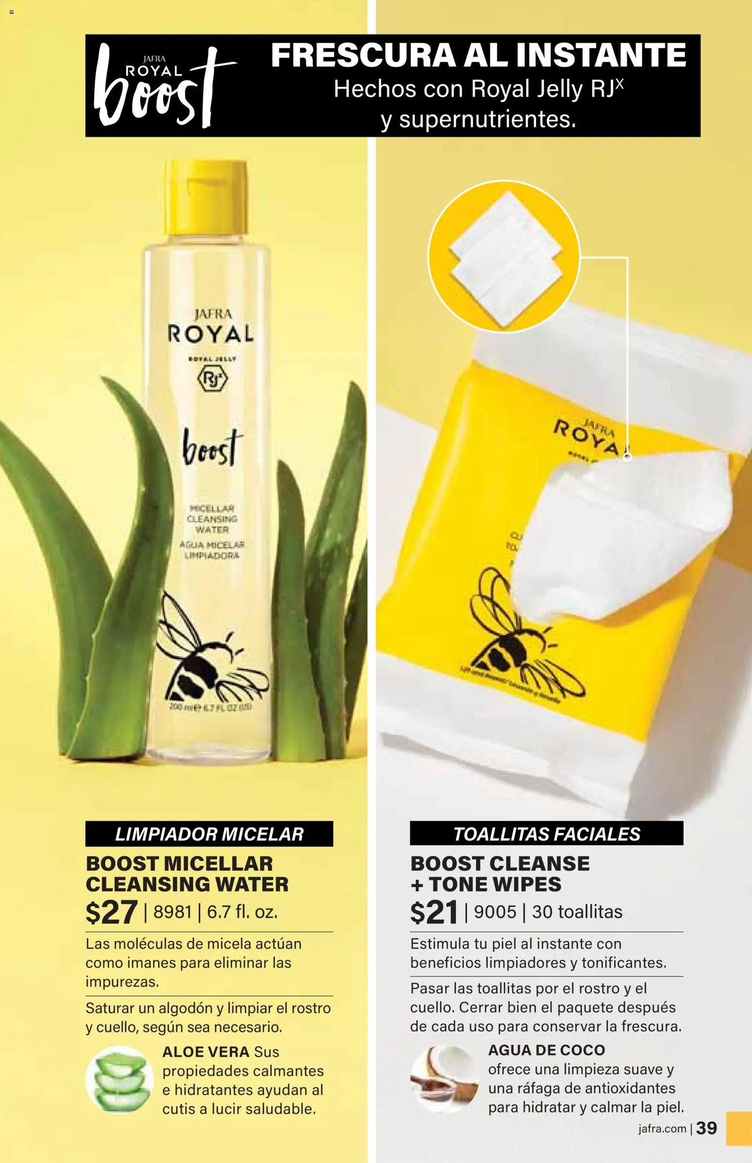 JAFRA - Catálogo de productos Primavera/Verano 2026 │ válido desde el 01.02.2026 | Página: 39 | Productos: Agua micelar, Τυρόπιτα