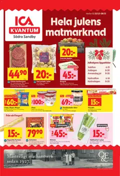 ICA Kvantum - Södra Sandby - Förhandsvisning av reklamblad från butik ICA Kvantum aktuell från 22.12.2025