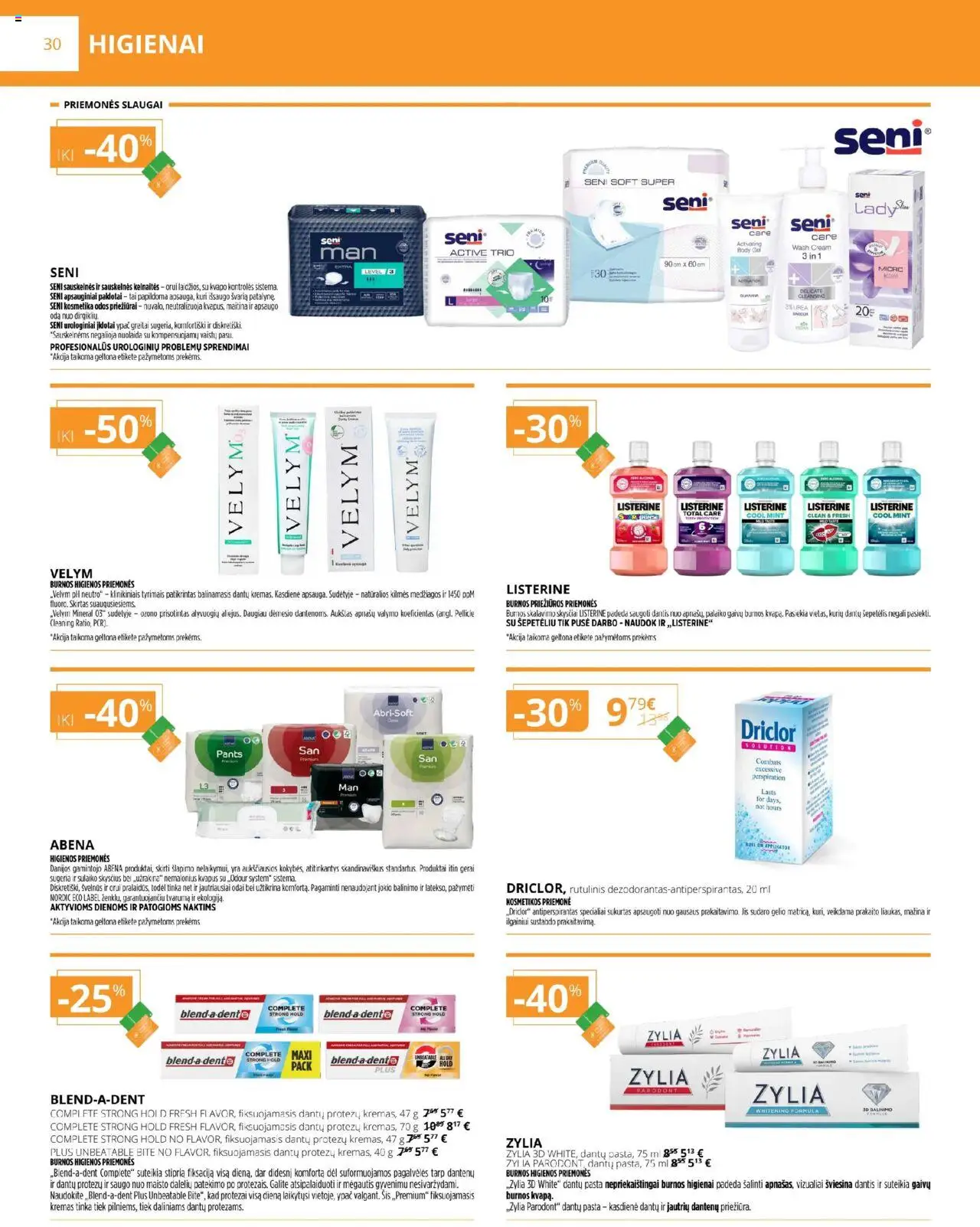 Gintarinė akcijos nuo 01.09.2025 | Puslapis: 30 | Prekių: Kremas, Kelnaitės, Antiperspirantas, Dantų pasta