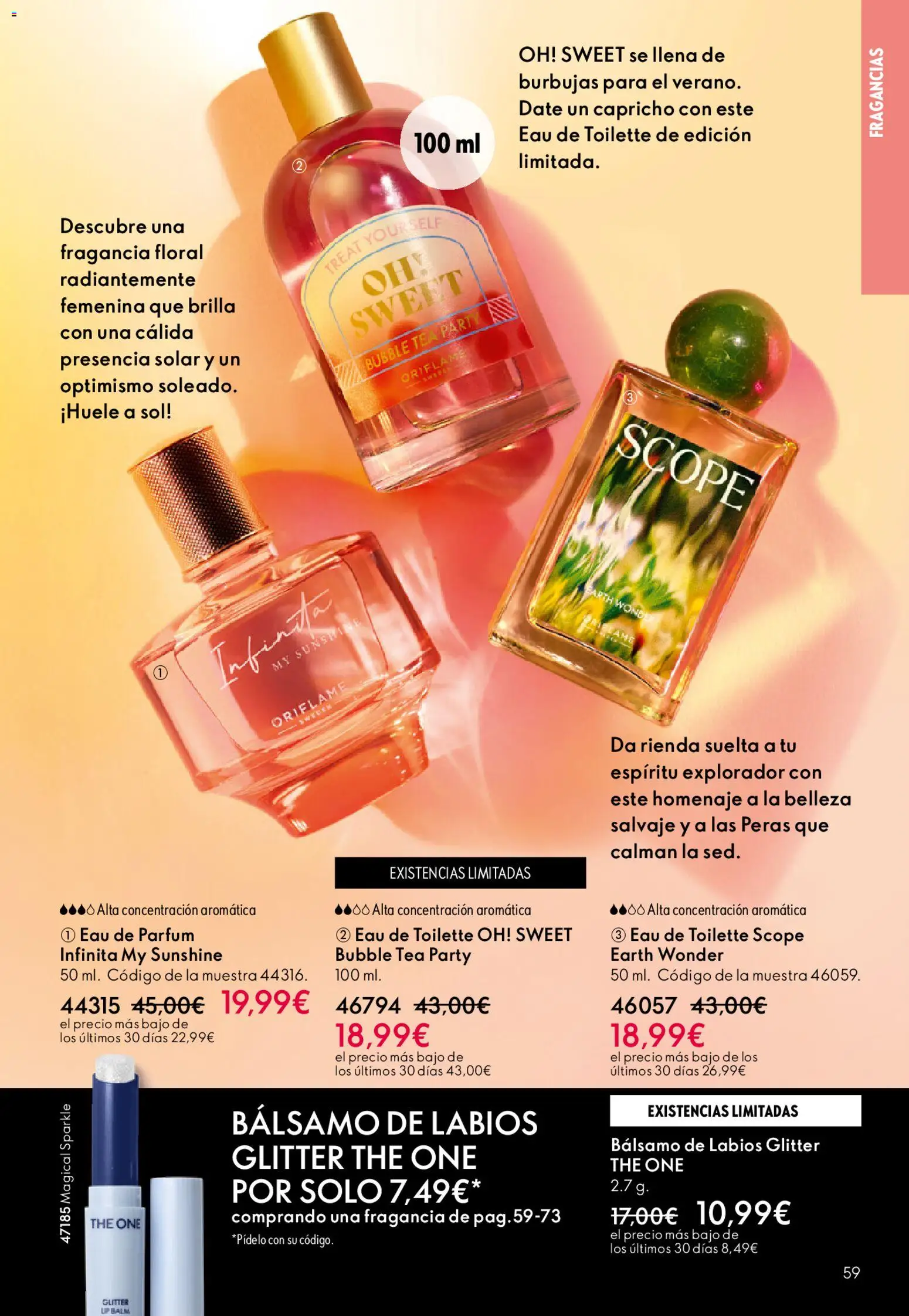 Oriflame - Catálogo Campaña 6 │ válido desde el 22.04.2026 | Página: 59 | Productos: Fragancia, Eau de toilette, Eau de parfum
