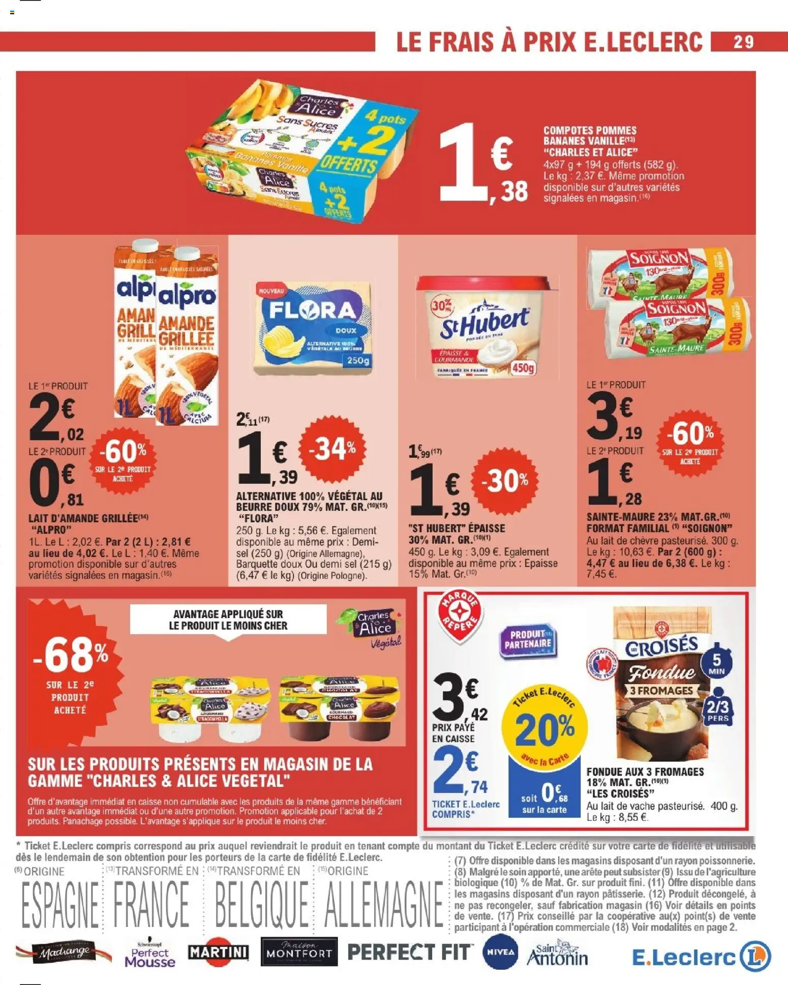 {H1} | Page: 29 | Produits: Lait, Beurre, Pommes, Beurre doux