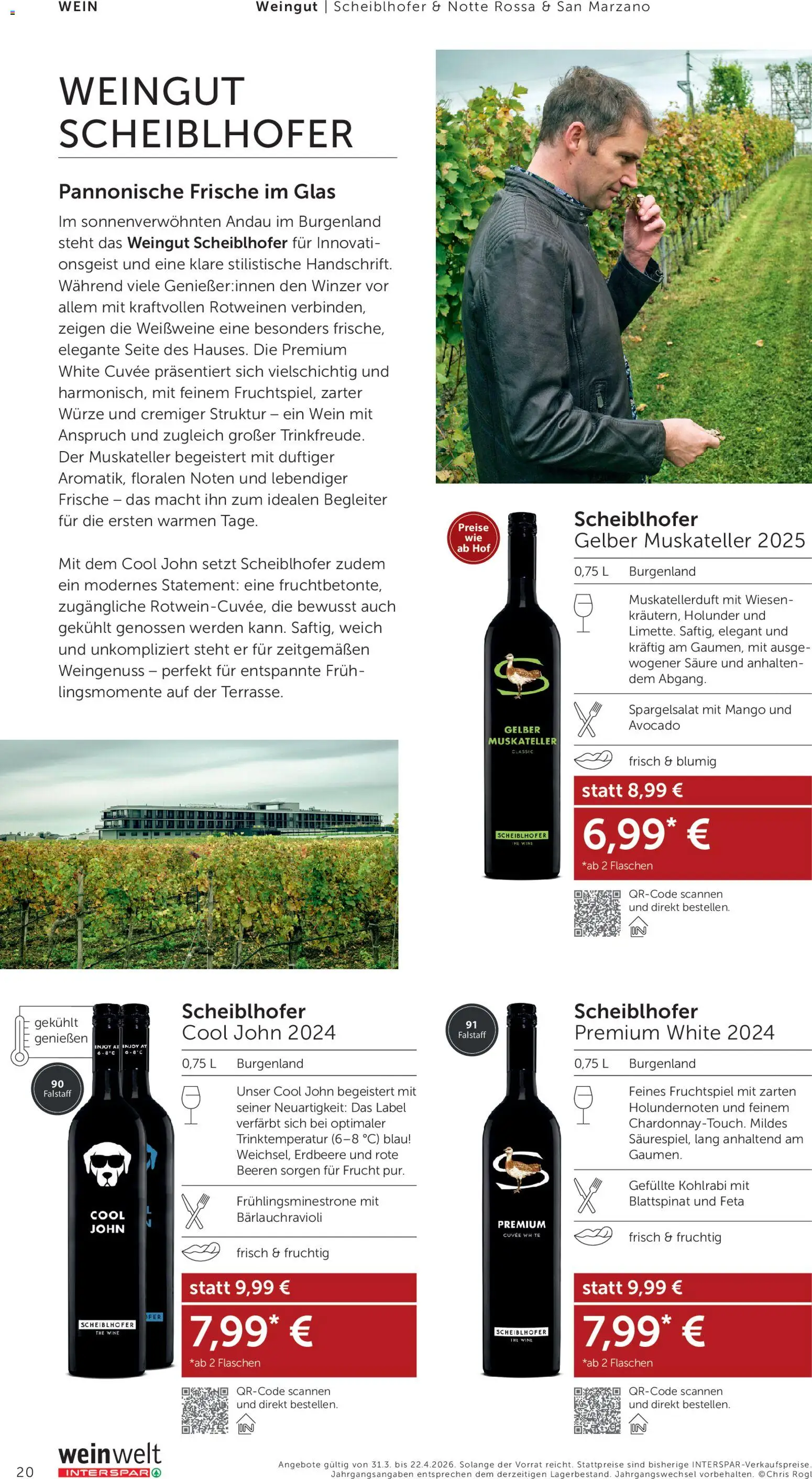 Interspar Wein Welt gültig ab 31.03.2026 | Seite: 20 | Produkte: Avocado, Mango, Wein