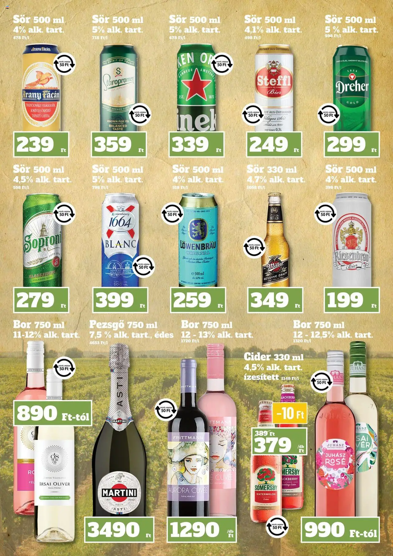 Family Diszkont akciós ujság - amely érvényes a következő dátumtól: 11.09.2025 | Oldal: 23 | Termékek: Pezsgő, Juhász rosé, Cider, Steffl