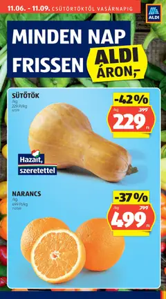 SÜTŐTÖK, Sütőtök - amely érvényes a következő dátumtól: 06.11.2025 | Oldal: 11