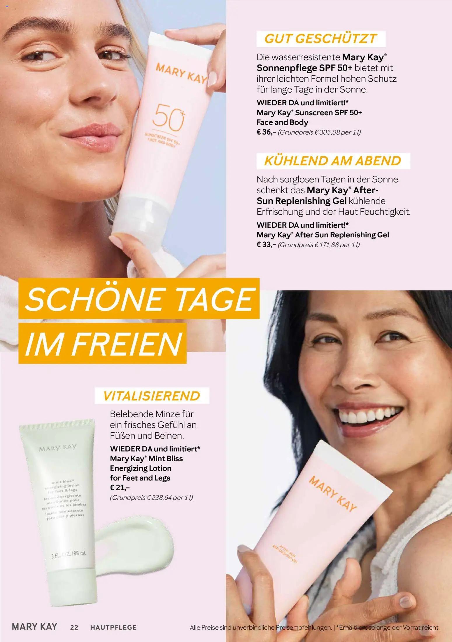Mary Kay Katalog – gültig ab 15.04.2026 | Seite: 22 | Produkte: After Sun