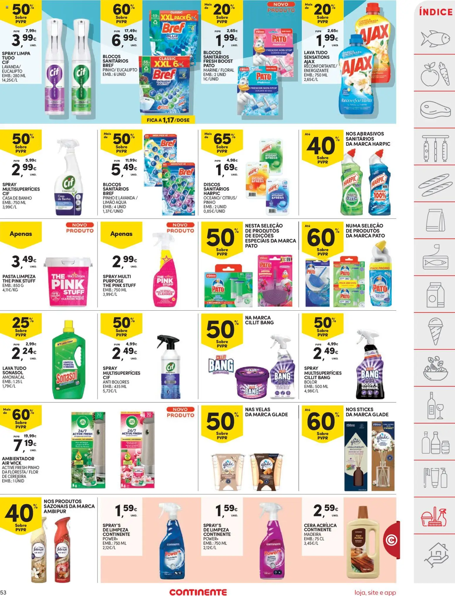 Continente folheto │ válido de 31.03.2026 | Página: 53 | Produtos: Cera, Casa de banho, Banho, Velas