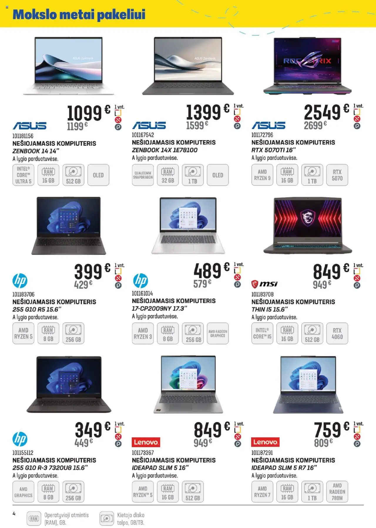 Senukai - Leidinys│galioja nuo 13.08.2025 | Puslapis: 4 | Prekių: Kompiuteris