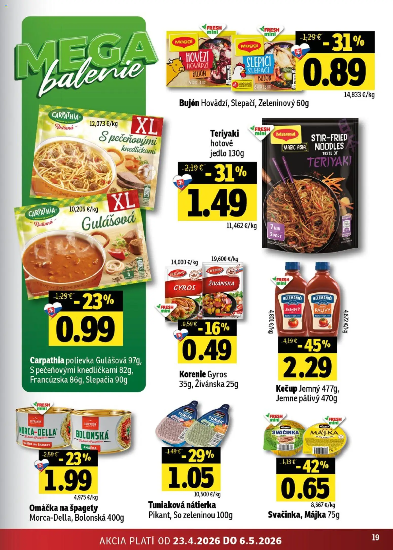 Nové Fresh akcie – leták je platný od 23.04.2026 | Strana: 19