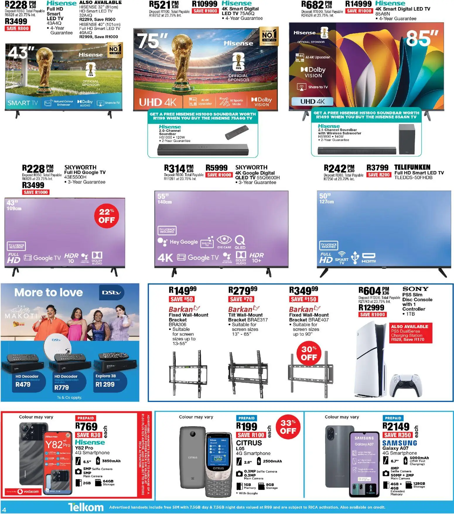 New OK Furniture catalogue – valid from 20.04.2026 | Page: 4 | Products: Sim, Audio, Decoder, Soundbar