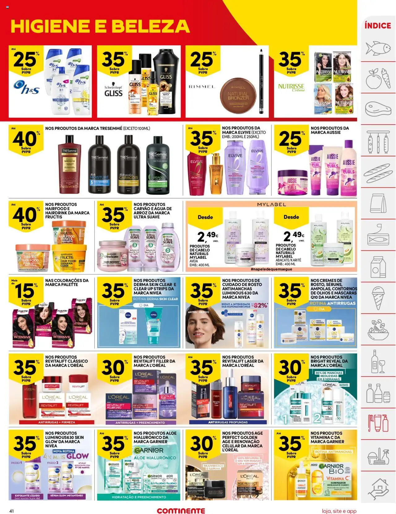 Continente folheto │ válido de 26.08.2025 | Página: 41 | Produtos: Aveia, Iluminador, Sérum, Leite