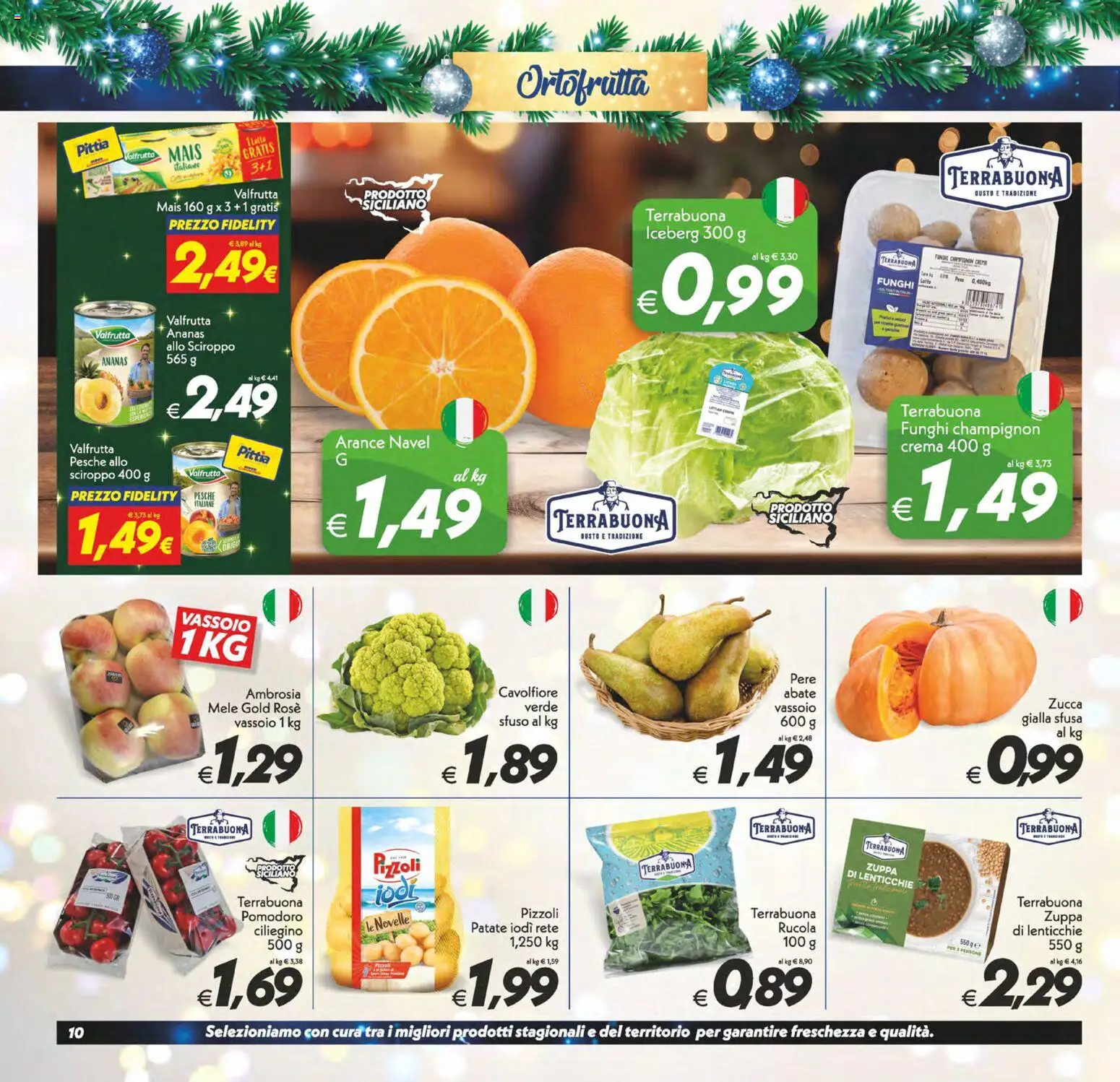 Volantino SuperConveniente del 27.12.2025 | Pagina: 10 | Prodotti: Mele, Ananas, Cavolfiore, Vassoio