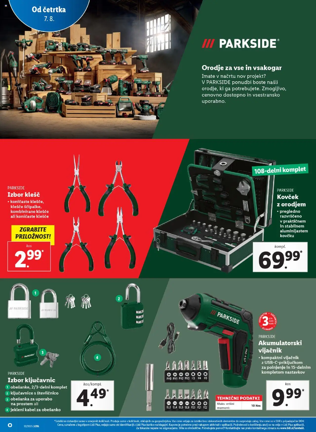 Lidl katalog │ velja od 07.08.2025 | Stran: 36 | Izdelki: Kabel, Orodje, Kovcek, Pas
