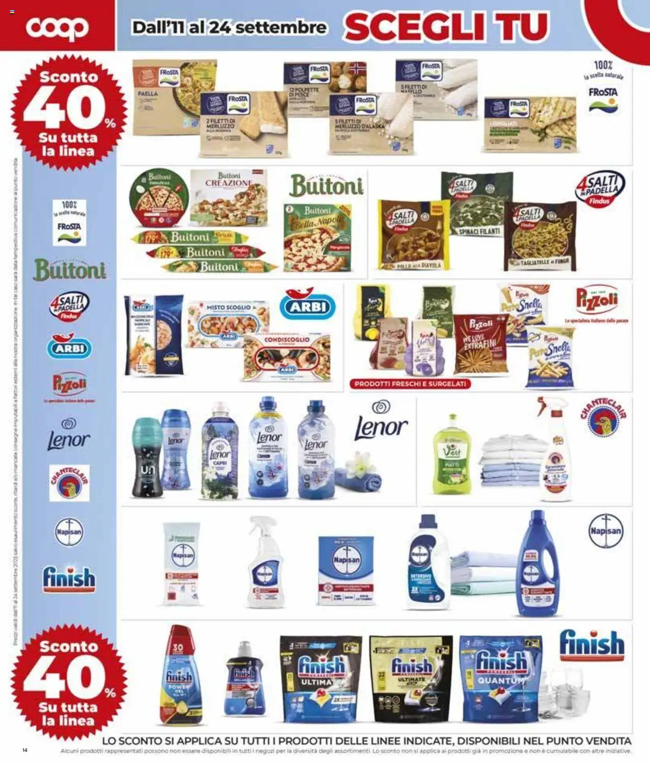 Volantino COOP del 04.09.2025 | Pagina: 14 | Prodotti: Pollo, Pesce, Merluzzo, Padella