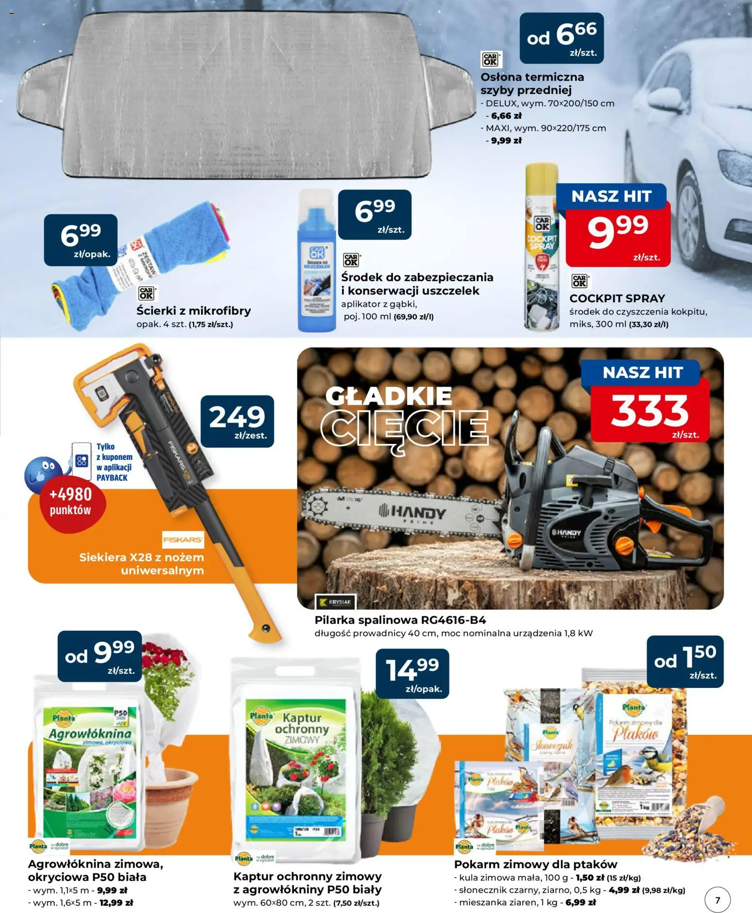 Mrówka Gazetka - Elbląg od 06.11.2025 | Strona: 7 | Produkty: Ścierki z mikrofibry, Słonecznik, Siekiera