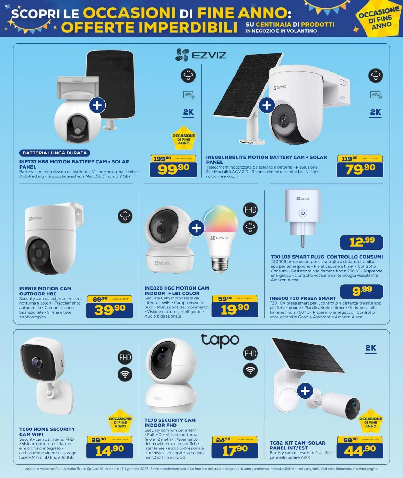 Volantino BRUNO del 19.12.2025 | Pagina: 26 | Prodotti: Smartphone, Video, Audio, Presa