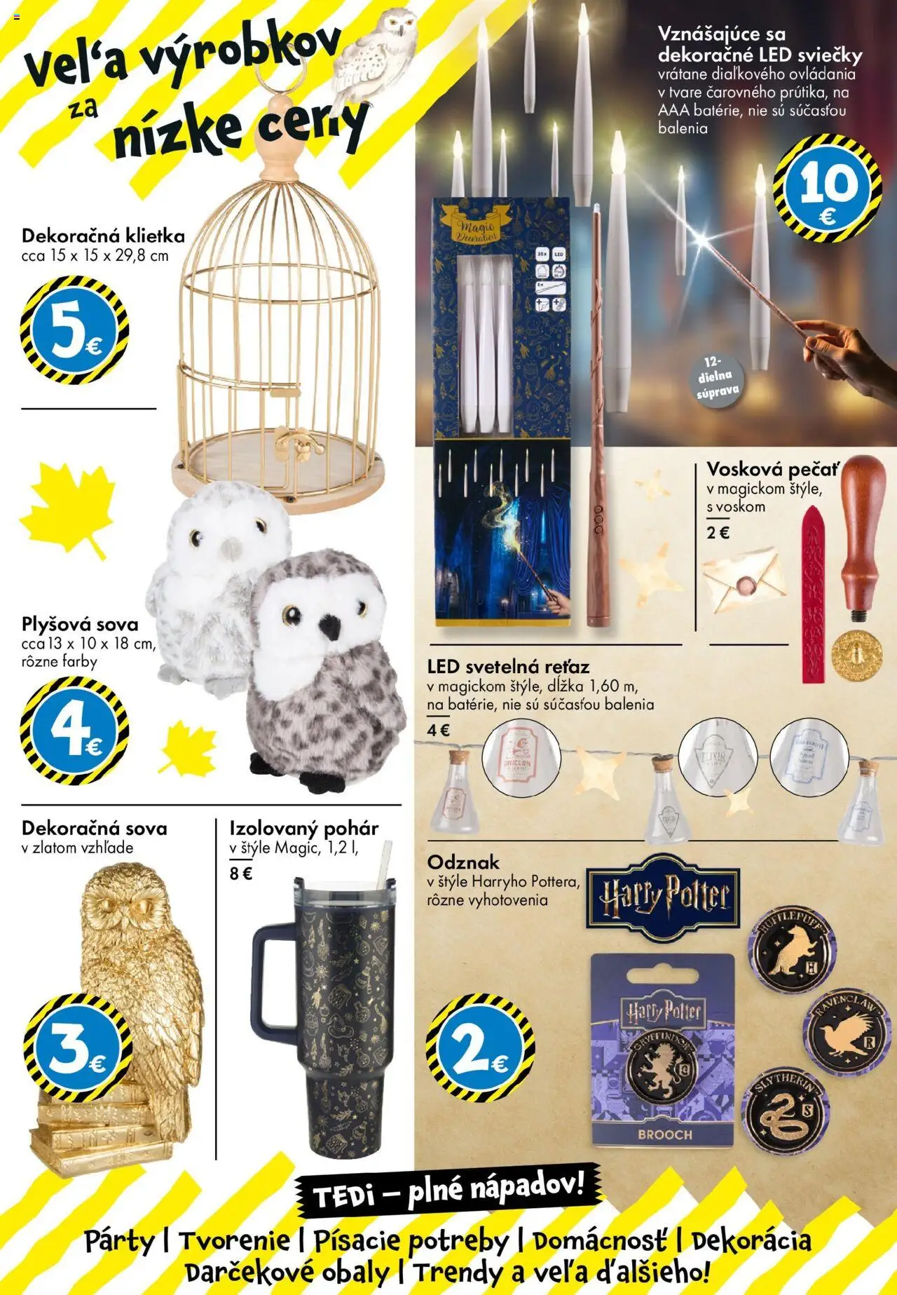 Nové TEDi akcie – leták je platný od 10.10.2025 | Strana: 2 | Produkty: Led, Sviečky